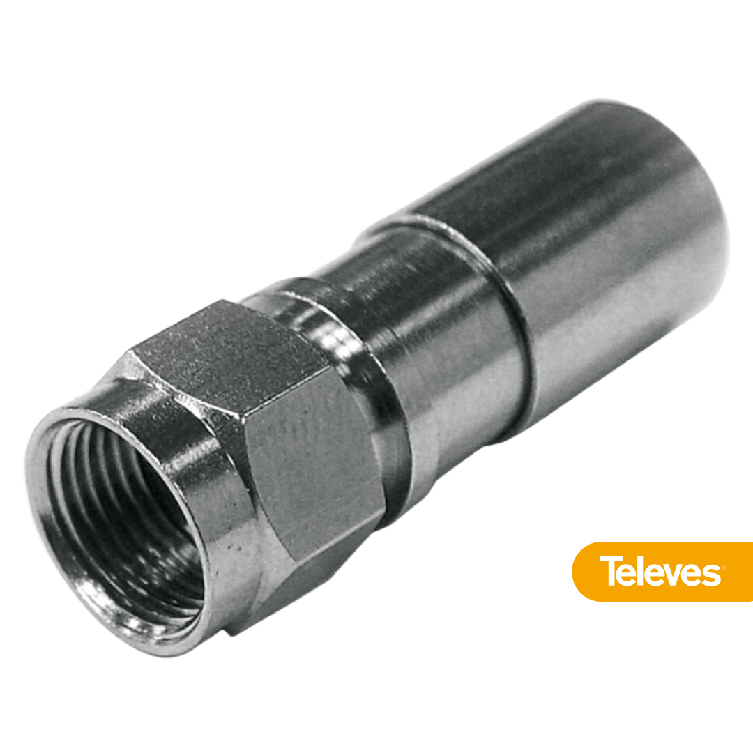 Conector de Compresión "F" para Cables T100plus, T100, CXT-1, CXT-60 - Televes