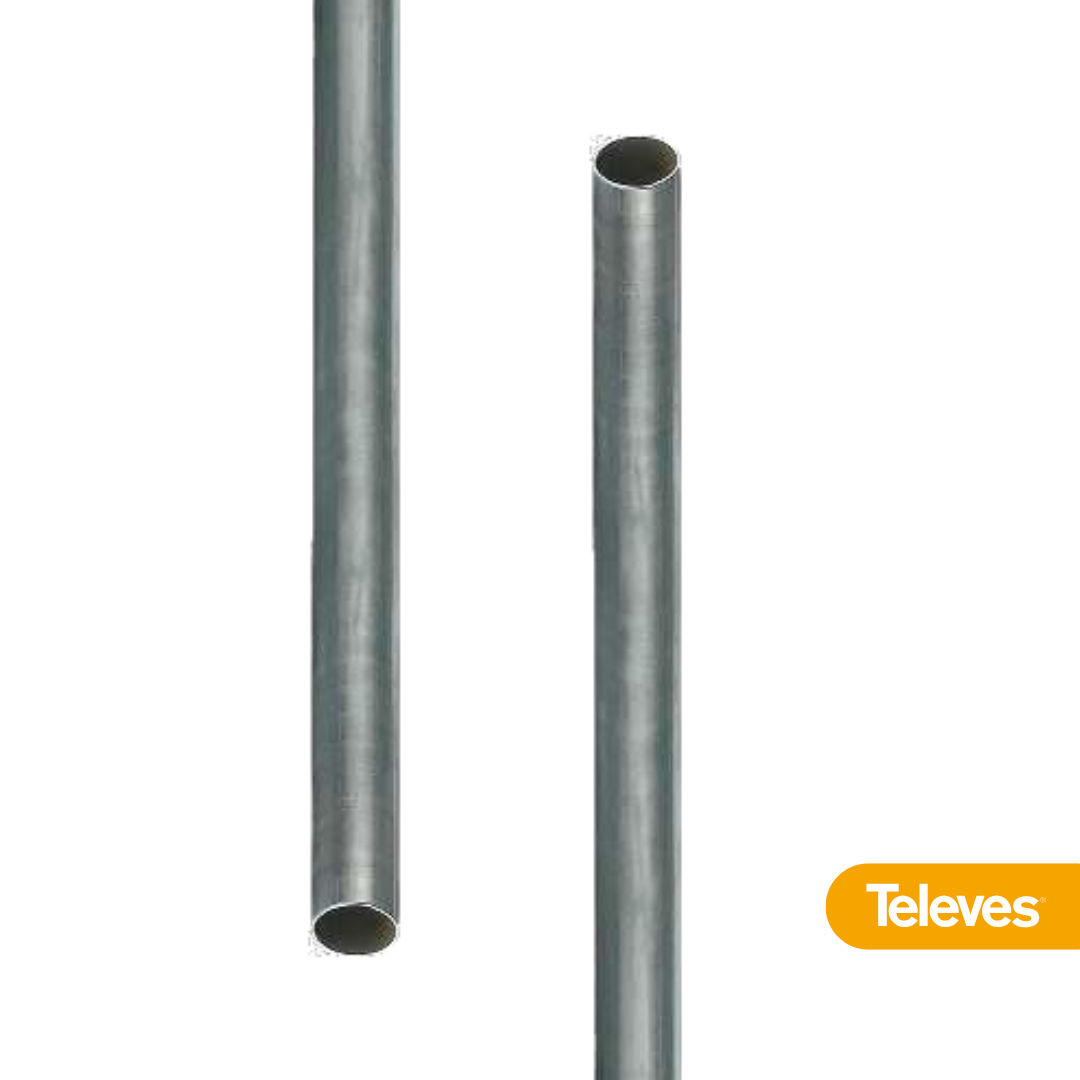 Mástil 3m x Ø 45mm x Espesor 2mm Galvanizado en Caliente