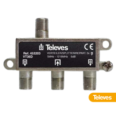 Repartidor F 3D 5-1220MHz 6dB (DOCSIS 3.1)