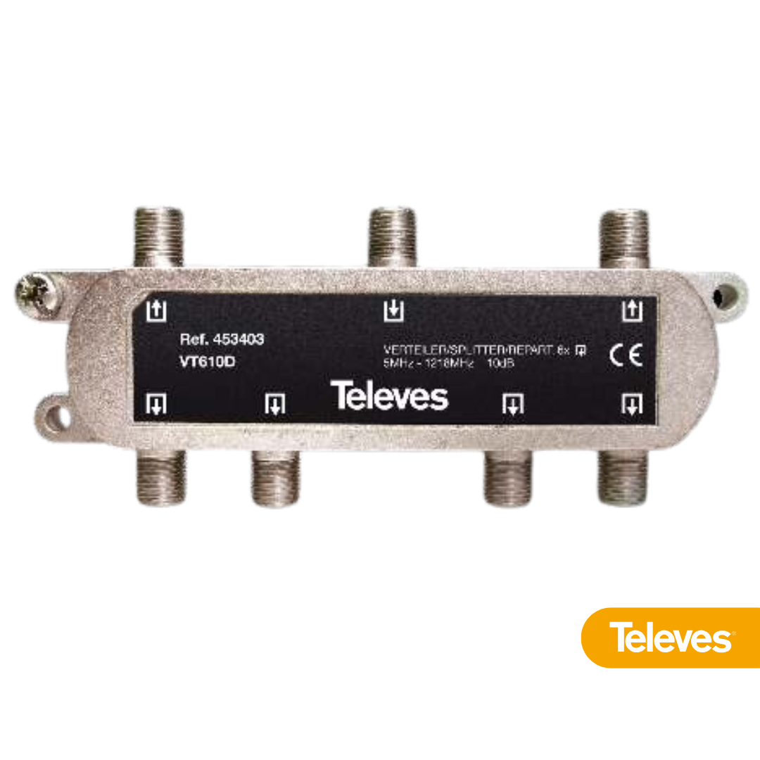 Repartidor F 6D 5-1220MHz 10dB (DOCSIS 3.1)